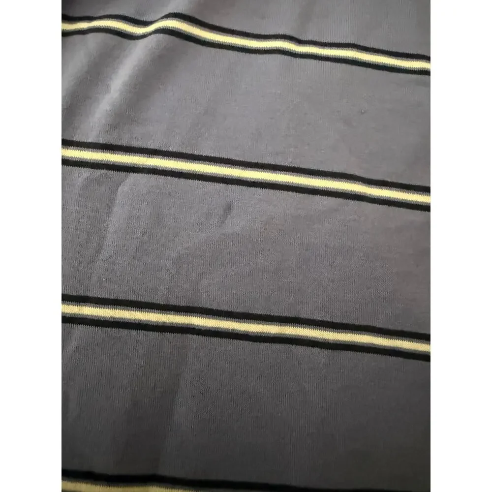 Ralph Lauren Purple Cotton Stripe Short Sleeve  Golf Fit Polo Size XL Preppy